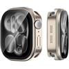 Suphart Compatibile con Cover Apple Watch Serie 11/10 42mm, Custodia in Metallo con Protezione Schermo Integrata Ttelaio Posteriore per iWatch Serie 11/10 42mm (Titanio)