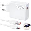 Seefey Caricabatterie per Xiaomi 120W con Cavo USB-C 2M, Caricabatterie Tipo C, Caricabatterie per Cellulari per Xiaomi 15/14T Pro/14 Ultra/13T Pro/12T/13 Pro/12 Pro/POCO X7 Pro/F6/X4 GT Pad 7 6