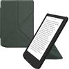kwmobile Custodia Pieghevole Compatibile con Pocketbook Verse/Pro/Color/Vivlio Light Cover - Cover Magnetica Pelle PU eReader con Stand - verde scuro