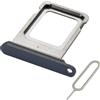 MMOBIEL Vassoio Porta Scheda SIM Compatibile con iPhone 15 Pro/15 PRO Max - Sostituzione Supporto Scheda SIM - Porta SIM - incl. Estrattore SIM e Anello di Gomma Impermeabile - Blu