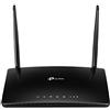 TP-Link N300 4G LTE Telephony Wi-Fi Router, SIM Slot Unlocked, records up to 100 minutes of voicemail, No Configuration Required, Removable External Wi-Fi Antennas, UK Plug, Black (TL-MR6500v)
