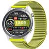 GIOPUEY Cinturini Compatibile con Amazfit Cheetah Round, Nylon Traspirante Sport Loop Cinturino in Morbido Nylon Intrecciato Strap Band - Green