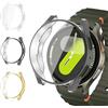 Wowstrap 3 Pezzi Coque pour Samsung Galaxy Watch 6 44mm, Custodia Protezione Totale Extreme Sottile HD Clear Pellicola Protettiva Accessori pour Cover Samsung Galaxy Watch 6 44 mm Protettore Schermo
