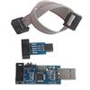 Geekstory Per ATMEL 51 AVR USB ISP ASP Microcontrollore Programmatore Downloader con cavo + scheda adattatore da 10 pin a 6 pin per Ender 3 o Ender 3 Pro