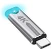 XMSJSIY Emulatore di visualizzazione USB Tipo C Plug Plug Display Emulatore 4K @ 60Hz USB-C HDR Monitor virtuale Headless Ghost Adapter con luce LED per telecomando senza schermo