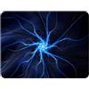 ELLENNE - Tappetino per Mouse 240x200mm | Superficie in Lycra Ultra-Liscia | Comodo, Antiscivolo e lavabile Mousepad per Ufficio, Gaming e Laptop (Cod. 37 - Singolarità Blu)