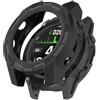 FTRONGRT Cover Compatibile con Garmin Descent / G1 Solar Letel / G1 Solar, TPU Morbido, Antigraffio, Custodia Protettiva per Orologio. Nero