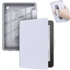 GIOPUEY Cover Compatibile con Kobo Clara Colour/Clara BW/Clara 2E, Flip Pelle + PC TPU Trasparente Case con Cinturino Guscio Rigido Posteriore - Purple