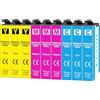 Veson Sostituzione per 502XL Cartucce d'inchiostro, Compatibile con Epson Expression Home XP-5100 XP-5105 XP-5150 XP-5155,Workforce WF-2860 WF-2865 WF-2880 WF-2885(3Ciano, 3Magenta, 3Giallo)
