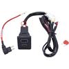 Doo Engy Doppia presa USB da incasso con fusibile cablaggio doppio USB-A C QC3.0 PD caricatore presa presa USB caricatore rapido USB adattatore per Multivan T5 Multi-Van 2003-2015