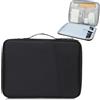 PIWOSGOL Custodia per Tablet 9-11 Pollici Compatibile con iPad Pro/Air 11 (M4/M2), iPad 10.9 10ª Gen, iPad 10.2, Galaxy Tab A9+/S9 FE, Borsa Porta Tablet Imbottita con Manico e Tasca Accessori,Nero