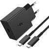 ACAGET 60W USB C Caricatore per Samsung Galaxy S26 Ultra S25 FE S24 S23 Serie con 1M 5A Cavo USB C a C Tipo C Spina Ricarica Adattatore per Galaxy A56 A16 A17 A26 A36 Tab S10 S9 Ultra per Google Pixel 10 9a