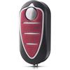 Car Passion Cover Chiave Guscio Compatibile con Alfa Romeo Mito Giulietta Telecomando 3 Tasti Scocca