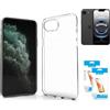 N NEWTOP Custodia Compatibile con Apple iPhone 16E, Morbido TPU CLEAR Silicone Anti Graffio Trasparente Slim Sottile Flessibile Case Posteriore Proteggi Vetro Fina (Cover +2 Pellicole)