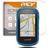 REY Pack 6X Pellicola salvaschermo per GARMIN ETREX TOUCH 25 - ETREX TOUCH 35, qualità Premium