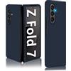 Fiyer Cover Z Fold 7 Cover per Samsung Z Fold 7 5G Silicone liquido Case, custodia per Samsung Galaxy Z Fold 7 originale ultra sottile leggera premium rigida custodia protettiva Fold 7 antiurto Cover (blu)