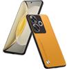 HULLIN Custodia Compatibile Con POCO F6 (6.67), Cover Protettiva Pelle PU - Giallo