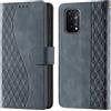 CaseGla Cover per Oppo A54 / A74 5G custodia portafoglio Grigio | Blocco RFID, 3 scomparti carte, 1 tasca banconote, Chiusura magnetica, Supporto, Pelle PU flip cover per Oppo A93 / A93s 5G