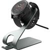 MoKo Caricatore Compatibile con Fenix 7/7S/7X/6/6S/6X Pro/5/5S/5X/Vivoactive 3/4/4S/Forerunner 45/245/Venu 2/2 Plus/Sq/Instinct, Stazione di Ricarica in Alluminio con Cavo USB da 150 cm, Grigio
