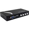 Duttek Commutatore a 4 porte, 4 in 1, VGA 15HDF, 1 host 4 schermi/4 host 1 schermo, per PC, portatile, desktop, monitor, proiettore, TV