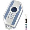 OFF WE GO Cover Chiave Guscio Chiavi per BMW R1200GS R1250GS LC ADV R1200RT K1600 GTGTL K1600B K1600GT K1600GTL Custodia Chiave Macchina TPU Copri Chiavi Telecomando Moto Portachiavi, Argento Blu