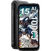 Blackview Fort 1 Android 15 Rugged Smartphone 2026, 12GB+128GB+/2TB 10000mAh Cellulare Robusto, Fotocamera AI 16MP Android Telefono, 6.56 HD+ Cellulari Resistente IP68,4G,5G WIFI,NFC,OTG,GPS, Nero
