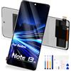 Reparo Schermo di ricambio per display LCD Xiaomi Redmi Note 13 4G - per Redmi Note 13 4G schermo LCD per Redmi Note13 4G Touch Screen Digitizer montaggio 23129RAA4G 23124RA7EO (nero)