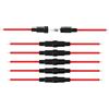 PNGKNYOCN 5x20 mm Portafusibili in linea a vite con filo 22 AWG per fusibile in vetro a soffiatura rapida (confezione da 6 pezzi)