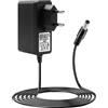Synclum Alimentatore da 24 V, 1 A, 24 W, AC 100 - 240 V su DC 24 V, con spina europea, spina cava da 5,5 x 2,1 mm, trasformatore di tensione stabile per strisce LED, router, switch, fotocamera, hub USB