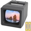TCNEWCL Visualizzatore di diapositive da 35 mm, Proiettore di diapositive con luce diurna a LED, funzionamento a batteria, ingrandimento 2X (2 batterie AAA incluse)
