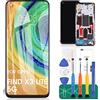 SRJTEK per Oppo Find X3 Lite 5G Sostituzione dello Schermo per Oppo Find X3 Lite 5G Display LCD CPH2145 Kit digitalizzatore Touch con Telaio (Nero, Senza riconoscimento delle Impronte digitali)