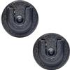UAYESOK Supporto per microfono radio CB, supporto per microfono, radio Mike supporto clip con retro adesivo 3M per Midland Kenwood Motorola CB Autoradio PMR per auto (nero, 2 pezzi)