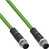 InLine Cavo di rete industriale InLine®, spina/spina M12 a 4 pin con codice D, PUR, 20 m