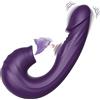 Sumeber vibratori per il suo clitoride e G-Spot, silicone lingua leccare e aspirare vibratore con funzione shock, erotico giocattolo sessuale per le donne, coppie (SVB02)