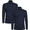 Sergio Tacchini Maglia da Uomo Dolcevita Caldo Cotone, 2pz Blu L