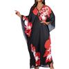 Gosunny Abito Lungo da Donna Kaftan con Scollo a V, Vestito Estivo da Spiaggia, Cover Up Boho, Maxi Abito da Spiaggia, Abbigliamento da Casa 2026, Taglia unica