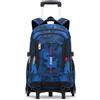 Amythe Zaino con Ruote Ragazzi Camouflage 10-18 Anni - Trolley Scolastico 6 Ruote con Carrello Estraibile - Zaino Trolley per Inizio Scuola Elementare Medie e Superiori - PC 15.6
