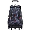 Amythe Zaino con Ruote Ragazzi Camouflage 10-18 Anni - Trolley Scolastico 6 Ruote con Carrello Estraibile - Zaino Trolley per Inizio Scuola Elementare Medie e Superiori - PC 15.6