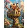 Bullglesup Puzzle per adulti, 1000 pezzi, puzzle da favola con lettera poster sul retro, pezzi unici che si adattano bene senza polvere (69,8 x 49,8 cm)