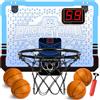 STAY GENT Canestro Basket Bambini con Multicolor Luci LED Elettronico Punteggio Record e 4 Palloni, Interno Esterno Mini Canestro Basket da Camera Ufficio Giocattoli Regalo per Ragazzo Ragazza Adulti