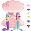 COSORO Giocattoli per Immersioni subacquee Sirena, Accessori per la Piscina, Formazione di Giochi di Immersione, Piccola Sirena, Accessori per Feste, Regali per Ragazze, Ragazzi e Bambini (Pinkger)