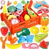 MZJAUVF Frutta e Verdura Giocattolo per Bambini, Frutta da Tagliare Giocattolo, Cibo Giocattolo per Bambini, Accessori Cucina Bambini, Montessori 2+Anni Giochi di Ruolo Regalo