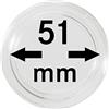 LINDNER Das Original Capsule per Monete Ø 51 mm Interno, Confezione da 10