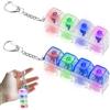 AOUZOVLI 2 Pcs Tastiera Antistress Portachiavi Tastiera con Luce Led Allevia Tensione E Stress Leggero E Portatile Può Essere Appeso a Zaini O Portachiavi Adatto a Studenti Impiegati
