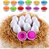 HVDHYY Uovo di Pasqua per Bambini Forma e Colore Riconoscimento Giocattolo Educativo Montessori per l'apprendimento 3+ Anni per 12pcs