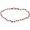Spadarella Gioielli VLNET ® | Bracciale Spadarella con Sfere in Argento 925 diametro 3 mm | Cotone Nautico color Fucsia | Unisex Lunghezza 17 cm | Fatto a Mano in Italia