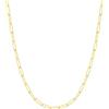 FOCALOOK Collana Donna Oro in Acciaio Inossidabile da 3mm Catenina Oro Donna Lungha Collana Catena di Ricambio 46cm+5cm Confezione Regalo