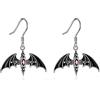 YFN Orecchini Pipistrello Argento Sterling Orecchini Gotico Gioielli Gotico Regalo per Donna Ragazze (Earring)