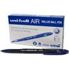 Uni-Ball Penna rollerball UB-188-Micro Air, inchiostro blu Super Ink, a prova di manomissione, pennino per penna stilografica, scatola da 12 pezzi