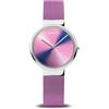 BERING 19031-909 Orologio da polso al quarzo da donna, con cassa in acciaio inossidabile color argento da 31 mm e quadrante multicolore, cinturino in maglia milanese, vetro zaffiro, 5 ATM